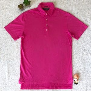 Ralph Lauren Polo Golf Vintage Lisle Pink Shirt MD